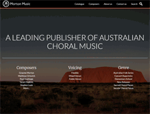 Tablet Screenshot of mortonmusic.com
